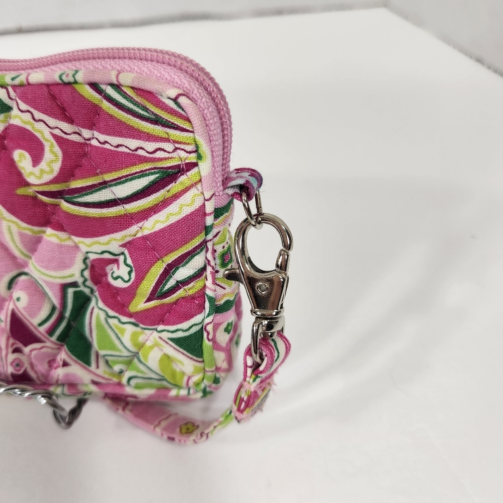 Vera Bradley wristlet pinwheel pink cotton zippered - Picture 5 of 10